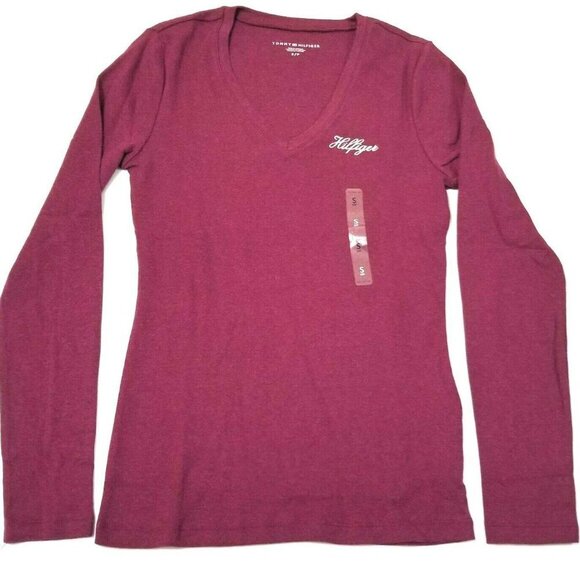 Tommy‎ Hilfiger Women's T-Shirt Long Sleeve Solid - Picture 2 of 7